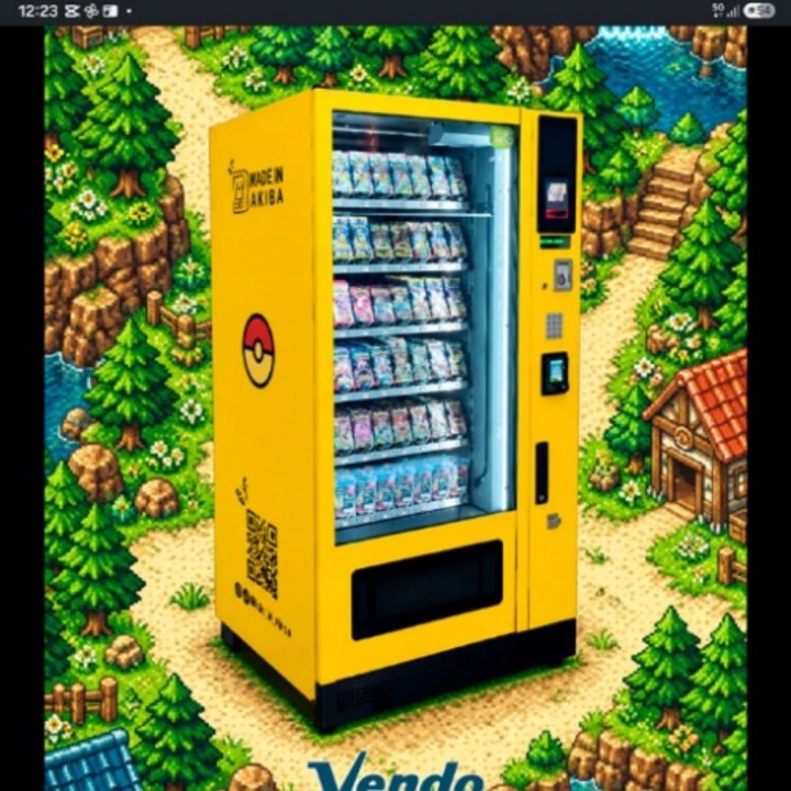 Renting bancario, expendedora de cartas de Pokémon y colecciones