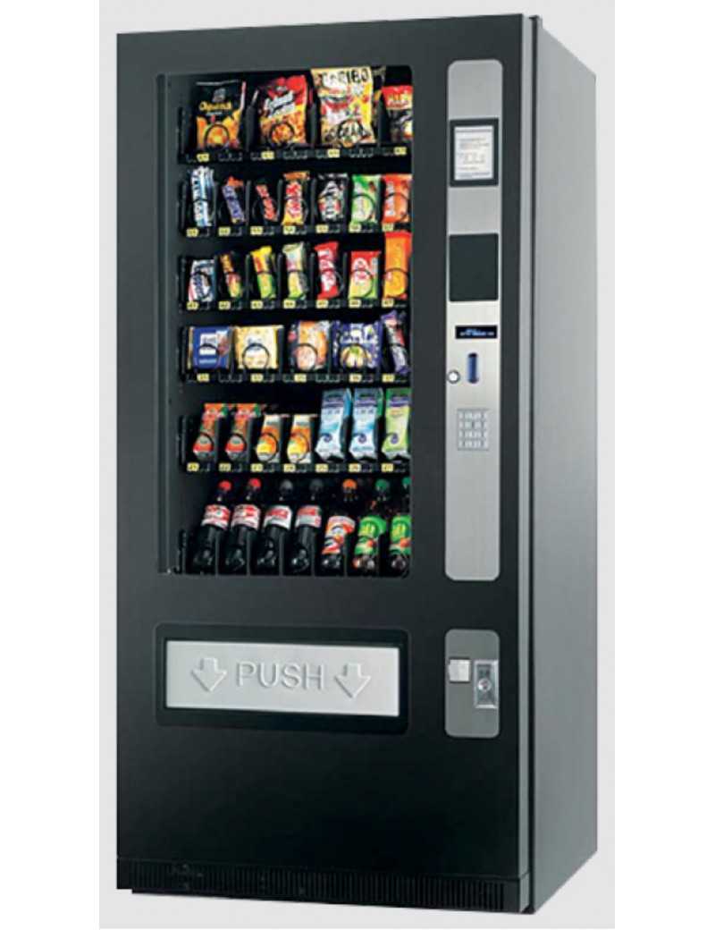 Expendedora de snacks y bebidas , reacondicionada.