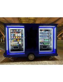 Comprar Tienda Vending Movil en Remolque, 3 expendedoras reacondicionadas