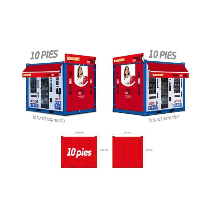 Comprar Renting financiero Tienda 24 horas, Móvil, Trasportable, Reacondicionada