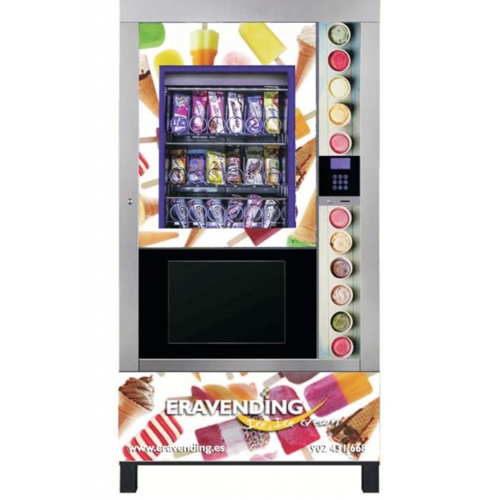 Comprar Expendedora de Helados de Cristal, Eravending Cristal Maxi