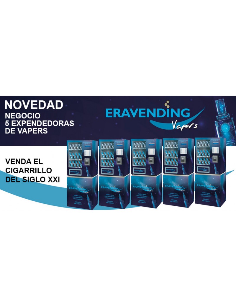 Vapers negocio de 5 expendedoras, novedad