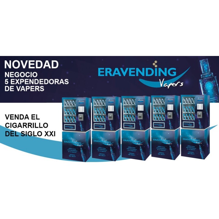 Comprar Vapers negocio de 5 expendedoras, novedad