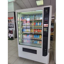 Comprar Bebidas frías de Cristal con ascensor,expendedora reacondicionada