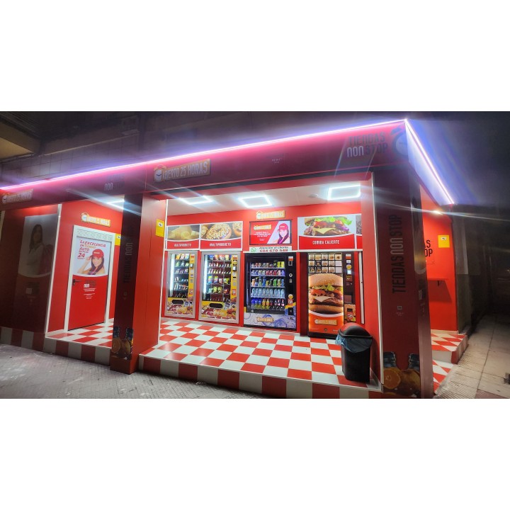 Comprar Renting bancario Expendedora nueva de ultima generación de bebidas de Cristal