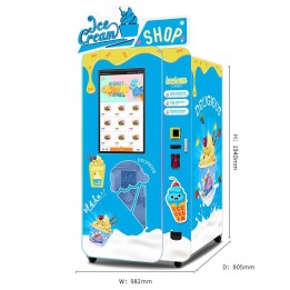 Comprar Expendedora que fabrica helado de yogur o sundae 6 Toppings , novedad en Europa