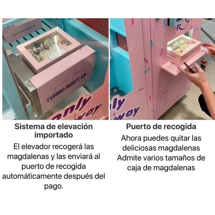Comprar Cupcakes, Bombones , Pasteles , Bolleria , Tartas expendedora RENTING bancario