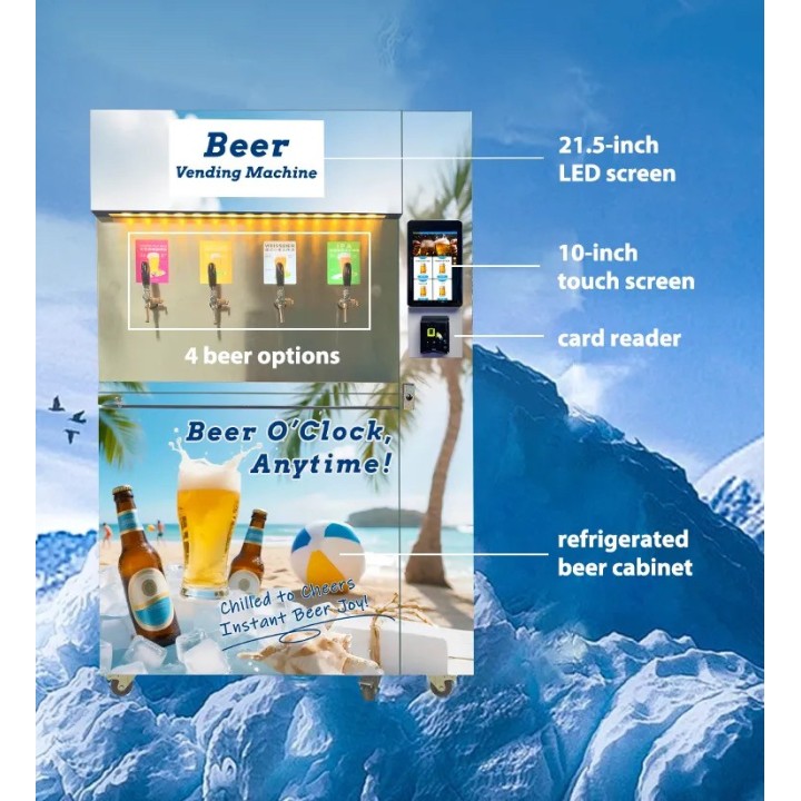 Comprar Renting bancario de Expendedora de cerveza a granel, para entornos cerrados