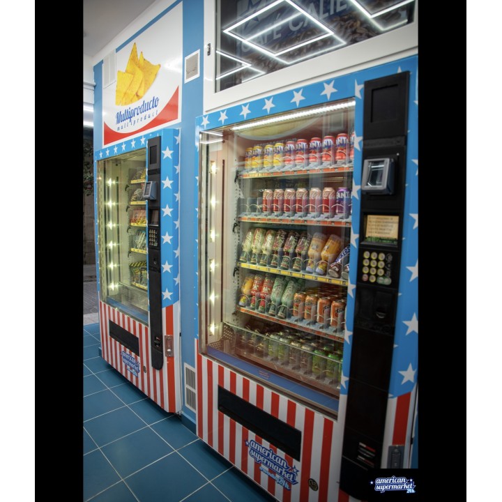 Comprar Tienda vending 24 horas 3 expendedoras reacondicionadas tamaño maxi