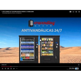 Comprar Renting bancario Expendedora de snacks y bebidas antivandalica al aire libre
