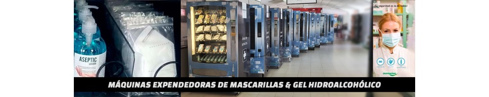  Mascarillas, Guantes, Gel.,expendedoras  Reacondicionadas. | Expendedoras Automáticas